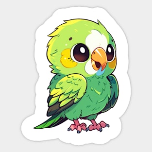 Chibi style parrot Sticker